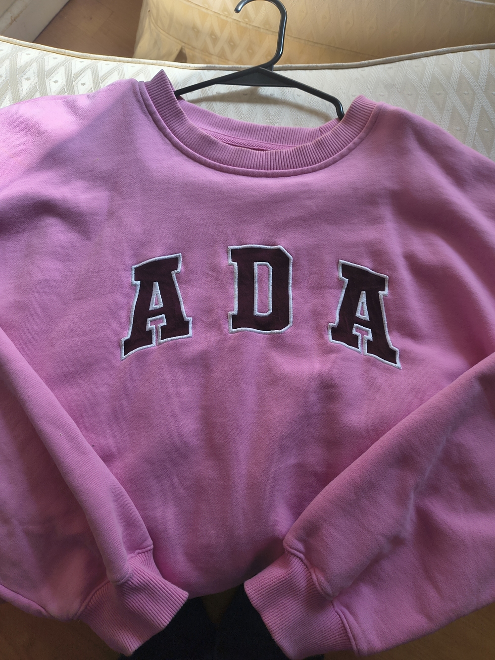 Adanola Pink ADA Pullover Sweatshirt - Picture 3 of 3